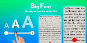 Big Fonts - Font Size Changer Screenshot 0