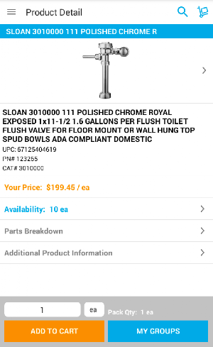 HJC Parts Express Screenshot 2