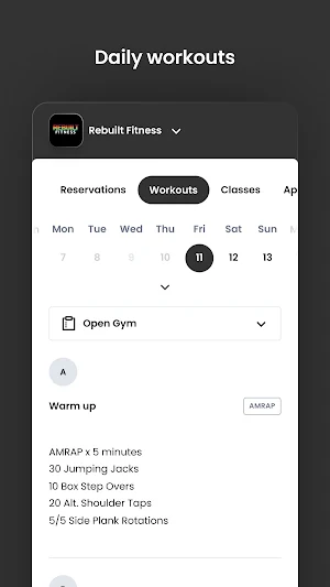 Rebuilt Fitness Screenshot 3