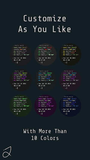 Simple Code Watch Face Screenshot 2