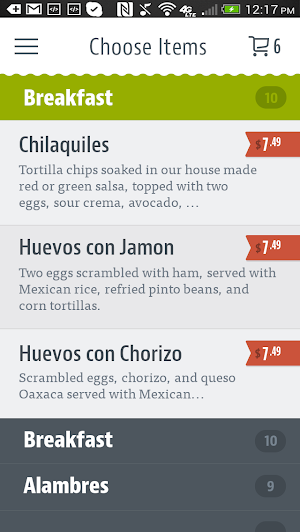 Andale Taqueria Screenshot 2