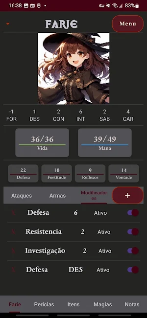 Fichas T20 Screenshot 2