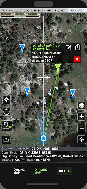 Offline Satellite Map GPS Nav Screenshot 2