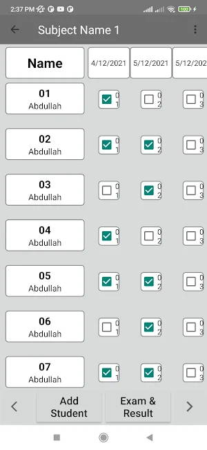 Teacher Note Book Screenshot 2