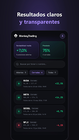 MonkeyTrading: Señales Bolsa Screenshot 1