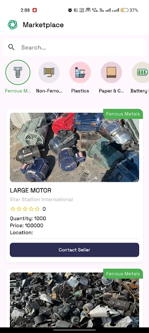 Recyclaro - Scrap Marketplace Screenshot 2