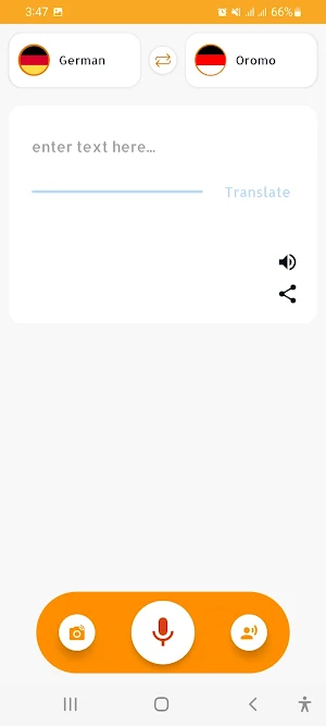 Oromoo German Translator Screenshot 2