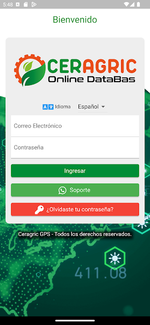 Ceragric Databas GPS Screenshot 0