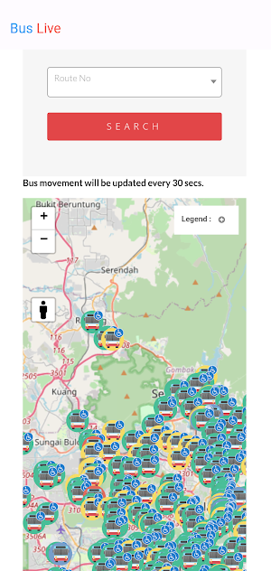 Malaysia Bus Live GPS Tracker Screenshot 0