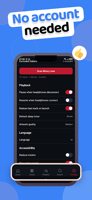 Offline MP3 & Music Player Screenshot 2