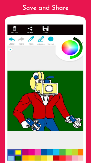 Cameraman Monster Coloring Screenshot 1