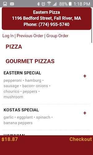 Eastern Pizza Screenshot 1
