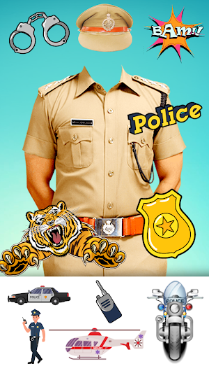 Police Photo Suit 2020 : Women & Men Police Suit Screenshot 2