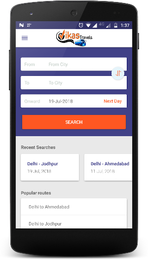 Vikas Travels Screenshot 1