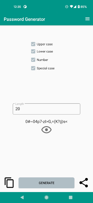 Password generator Screenshot 0