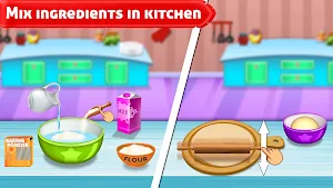 Sweet Food Bakery Kitchen: Baking Chef Games Screenshot 3