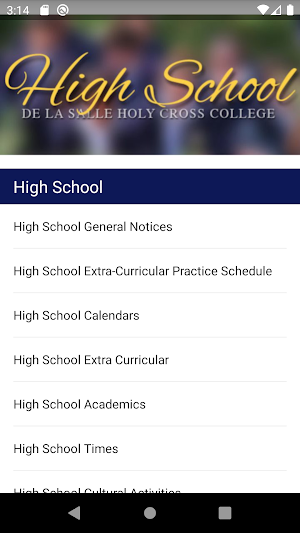 De La Salle Holy Cross College Screenshot 1