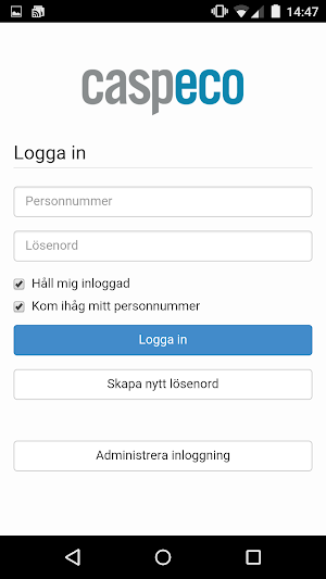 Caspeco Portal Screenshot 0