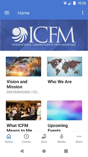 ICFM App Screenshot 0