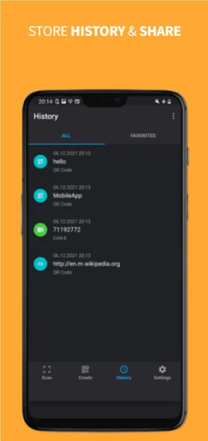QR & Barcode scanner & creator Screenshot 2