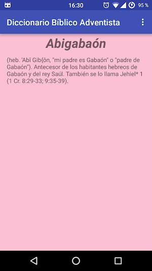 Diccionario Bíblico Adventista Screenshot 2