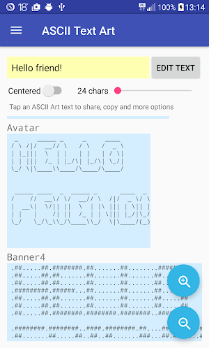 ASCII Text Art Screenshot 0