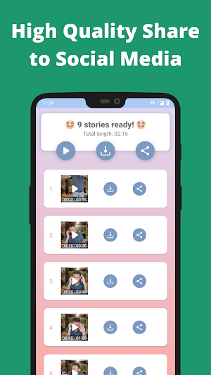 Story Cutter - Long Video for WhatsApp & Instagram Screenshot 3