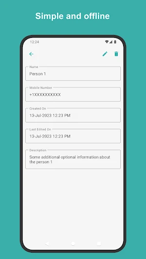 Custom Contacts Screenshot 1