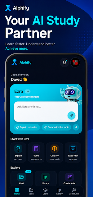 Alphify - AI Study Tool Screenshot 0