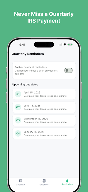 TaxPilot: 1099 Tax Estimator Screenshot 3