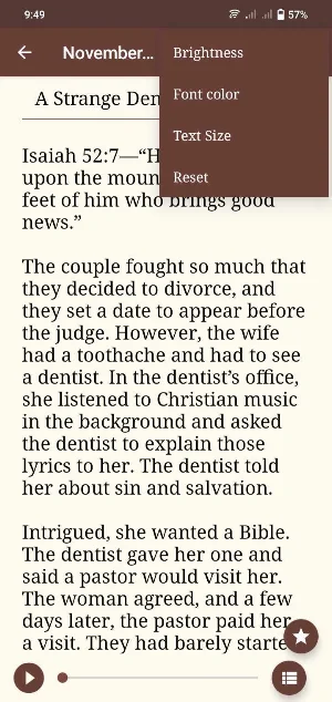 Tithes and Offering Reading Screenshot 1