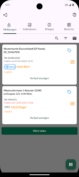 BIO-TECH Kundenapp Screenshot 1