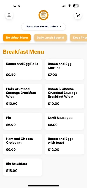 Food4u Cairns Screenshot 0