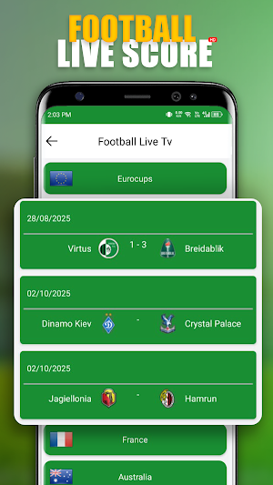 SportzFy TV : Live Football TV Screenshot 2