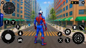 Spider Rope Hero City battle Screenshot 2