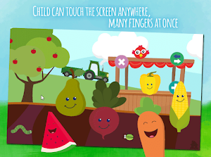 Animals & fruits -  game for toddlers from 1 year Screenshot 1