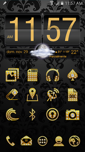 ICON PACK GOLD DIAMONDS THEME Screenshot 2
