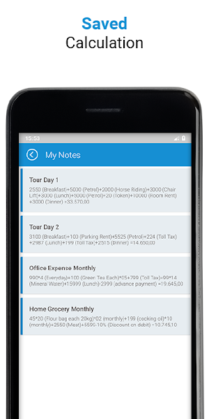Adding Machine -  Smart Tape Calculator Screenshot 1