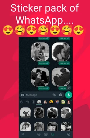 Sexy Kiss Sticker For Whatsapp Screenshot 0
