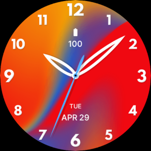 Vivid Red Deluxe Watch Face Screenshot 3
