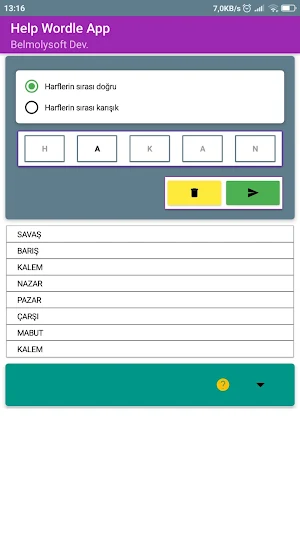 Kelime Veritabanı Screenshot 0