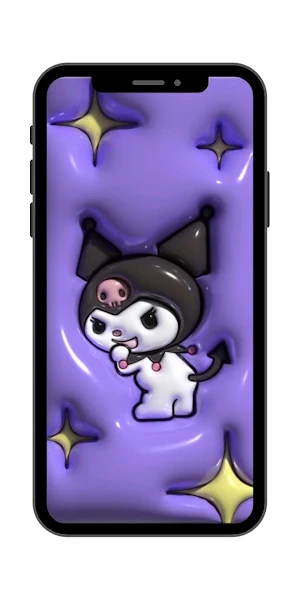 Cute Kuromi Melody Wallpaper Screenshot 1