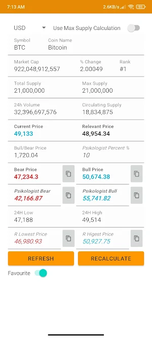Crypto Relevant Price Screenshot 0