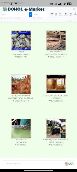 Bohol e-Market Screenshot 1