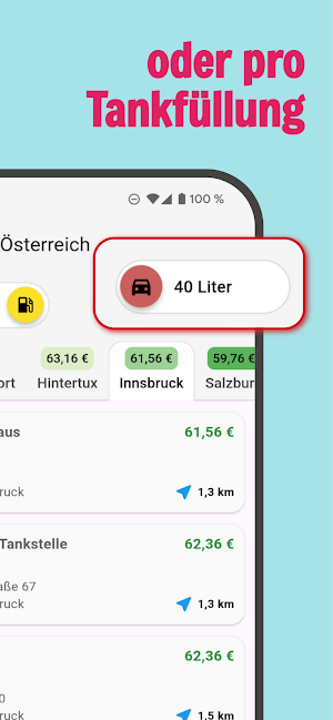 Spritpreise Österreich Screenshot 3