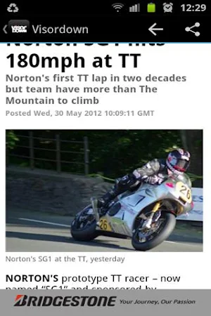 Visordown Motorcycle News Screenshot 2