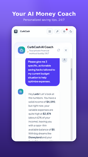 CurbCash – Budget & Expenses Screenshot 2