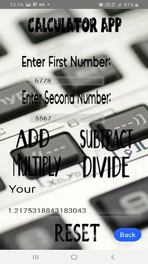 Calculator App Screenshot 2