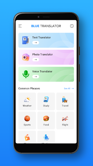 Blue Translator Screenshot 0