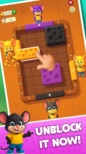 Cheese Block Slide Puzzle Game Screenshot 3